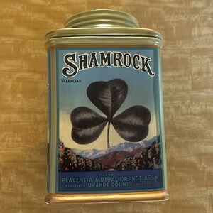 Oneida vintage styled porcelain canister one size Valencia Shamrock ☘️ w/ lid